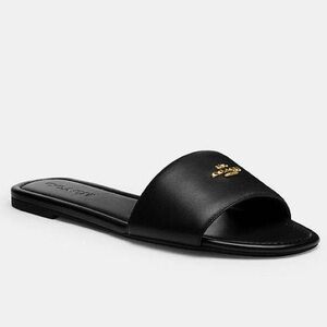 Coach Signature Slide Sandal | Black | Size 9 (Women)